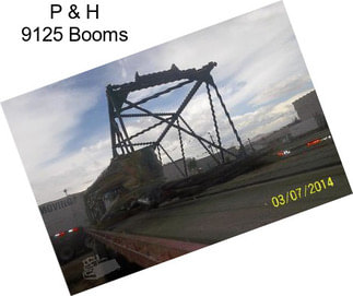 P & H 9125 Booms