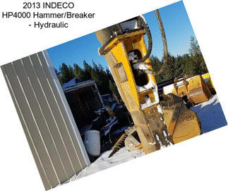 2013 INDECO HP4000 Hammer/Breaker - Hydraulic