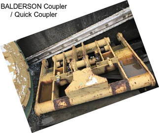 BALDERSON Coupler / Quick Coupler