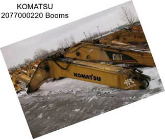 KOMATSU 2077000220 Booms