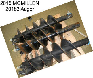 2015 MCMILLEN 20183 Auger