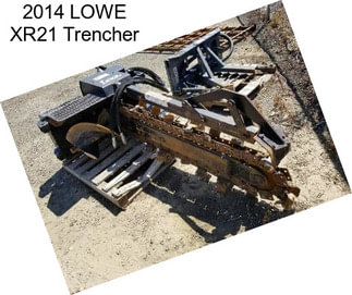 2014 LOWE XR21 Trencher