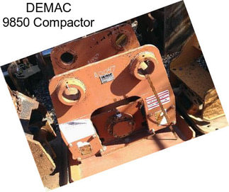 DEMAC 9850 Compactor