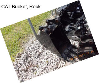 CAT Bucket, Rock