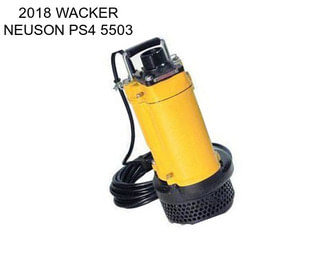 2018 WACKER NEUSON PS4 5503