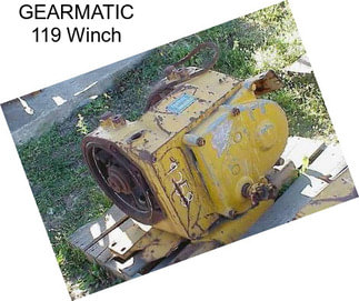 GEARMATIC 119 Winch