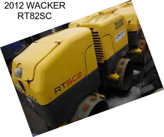 2012 WACKER RT82SC