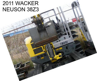 2011 WACKER NEUSON 38Z3