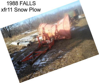 1988 FALLS xfr11 Snow Plow