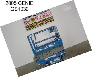 2005 GENIE GS1930