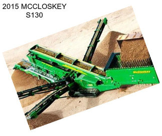 2015 MCCLOSKEY S130