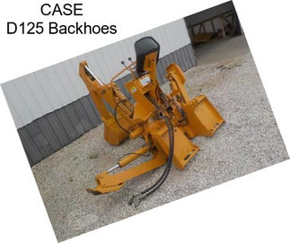 CASE D125 Backhoes