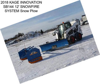 2018 KAGE INNOVATION SB144 12\' SNOWFIRE SYSTEM Snow Plow