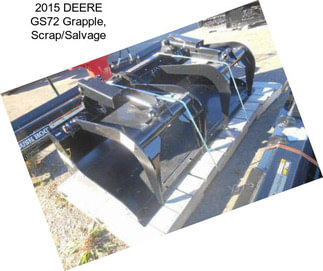 2015 DEERE GS72 Grapple, Scrap/Salvage