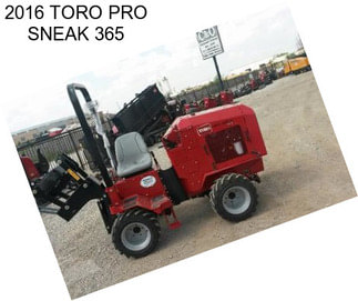 2016 TORO PRO SNEAK 365