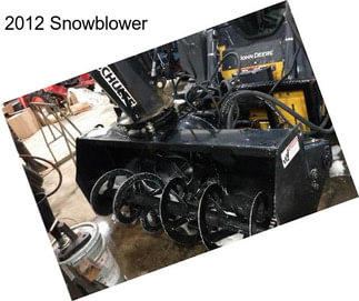 2012 Snowblower