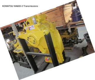 KOMATSU WA600-3 Transmissions