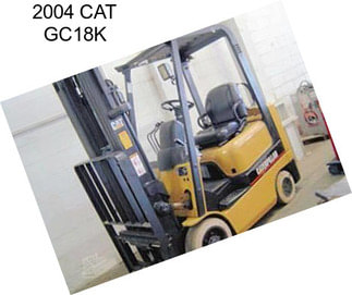2004 CAT GC18K