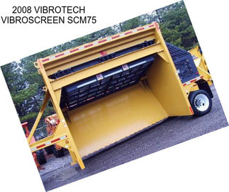 2008 VIBROTECH VIBROSCREEN SCM75