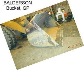 BALDERSON Bucket, GP