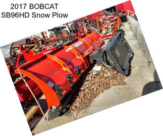 2017 BOBCAT SB96HD Snow Plow