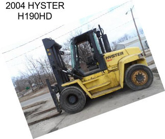 2004 HYSTER H190HD