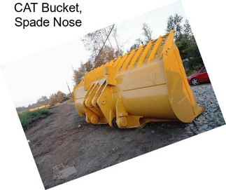 CAT Bucket, Spade Nose