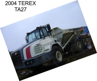 2004 TEREX TA27