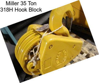 Miller 35 Ton 318H Hook Block