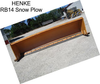 HENKE RB14 Snow Plow