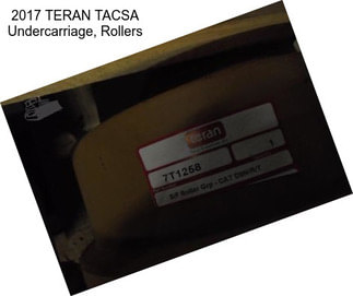2017 TERAN TACSA Undercarriage, Rollers
