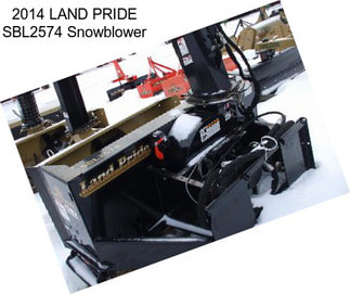 2014 LAND PRIDE SBL2574 Snowblower