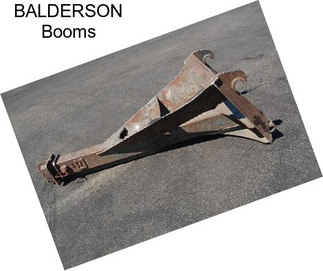 BALDERSON Booms
