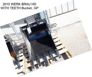 2010 WERK BRAU HD WITH TEETH Bucket, GP