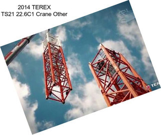 2014 TEREX TS21 22.6C1 Crane Other