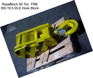 RopeBlock 60 Ton  FRB 355.19.5.55.E Hook Block