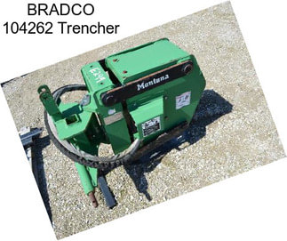 BRADCO 104262 Trencher