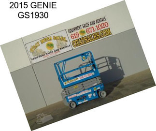 2015 GENIE GS1930