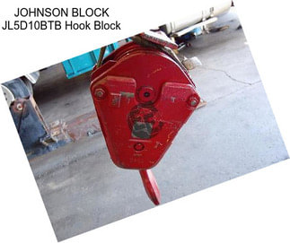 JOHNSON BLOCK JL5D10BTB Hook Block