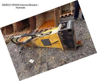 INDECO HP2000 Hammer/Breaker - Hydraulic