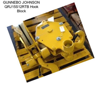 GUNNEBO JOHNSON QRJ15S12RTB Hook Block