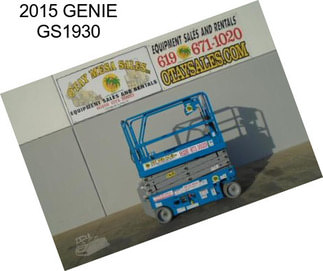 2015 GENIE GS1930