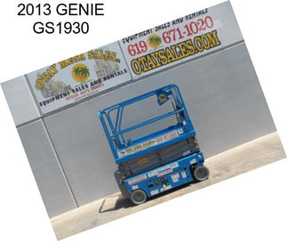 2013 GENIE GS1930