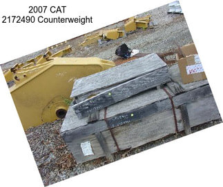 2007 CAT 2172490 Counterweight