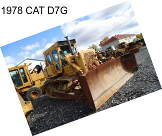 1978 CAT D7G