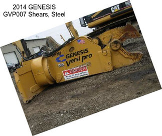 2014 GENESIS GVP007 Shears, Steel