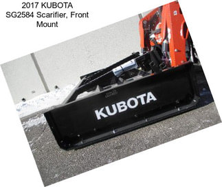 2017 KUBOTA SG2584 Scarifier, Front Mount