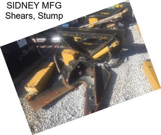 SIDNEY MFG Shears, Stump