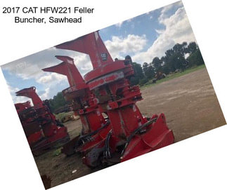 2017 CAT HFW221 Feller Buncher, Sawhead