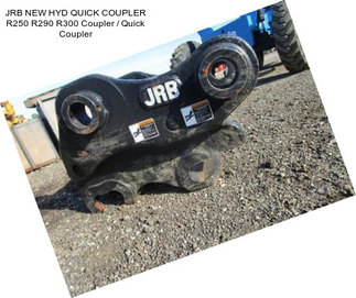 JRB NEW HYD QUICK COUPLER R250 R290 R300 Coupler / Quick Coupler
